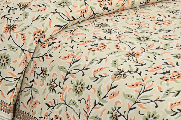 Peach_Green__Cotton_Feel_Printed_Bedding_Set_108_X_108_Inch