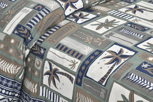 Blue_And_Gray__Cotton_Feel_Geometric_Print_Bedding_Set_108_X_108_Inch
