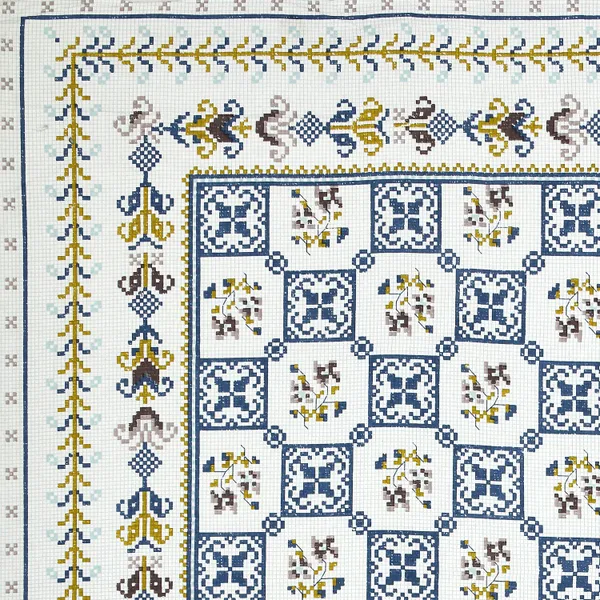 Light_Blue_Cotton_Feel_Mosaic_Print_Bedding_Set_100_X_108_Inch