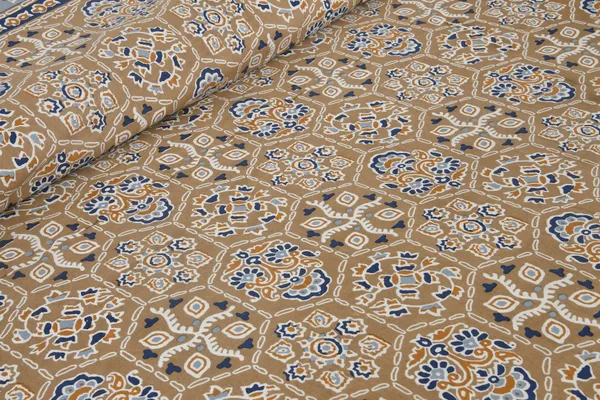 Beige__Cotton_Feel_Geometric_Print_Bedding_Set_100_X_108_Inch