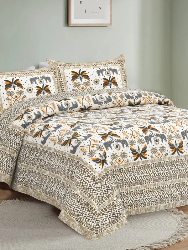 Mustard_And_Yellow_Cotton_Feel_Printed_Bedding_Set_108_X_108_Inch