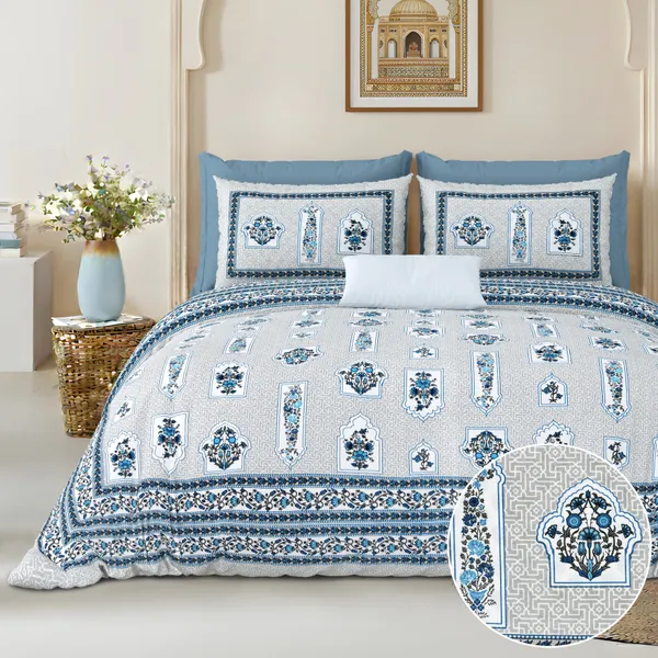 Blue_Cotton_Feel_Printed_Bedding_Set_108_X_108_Inch