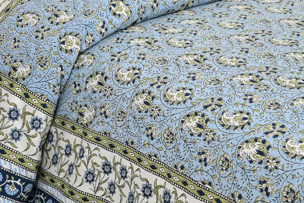 Sky_Blue_Cotton_Feel_Printed_Bedding_Set_108_X_108_Inch
