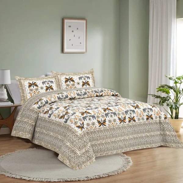 Mustard_And_Yellow_Cotton_Feel_Printed_Bedding_Set_108_X_108_Inch