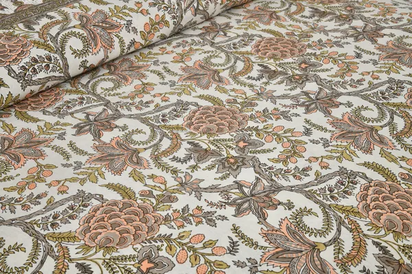 Yellow_Cotton_Feel_Floral_Printed_Pillow_Cover_100_X_108_Inch