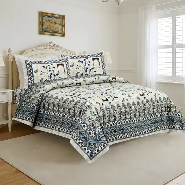 Blue_Cotton_Feel_Printed_Bedding_Set_108_X_108_Inch