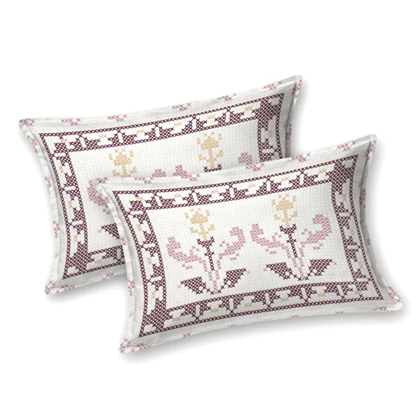 Mustard_Cotton_Feel_Floral_Embroidery_Pillow_Cover_100_X_108_Inch