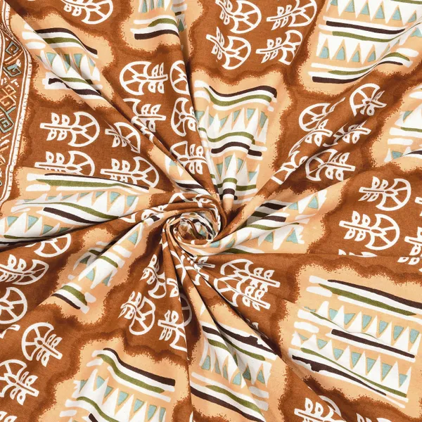 Orange_Cotton_Feel_Geometric_Print_Bedsheet_100_X_108_Inch