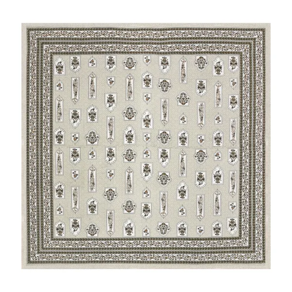 Beige_And_Green_Cotton_Feel_Printed_Pillow_Cover_108_X_108_Inch