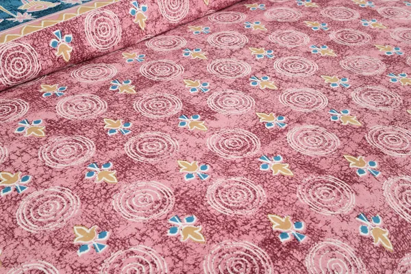 Pink__Cotton_Feel_Floral_Printed_Bedding_Set_108_X_108_Inch