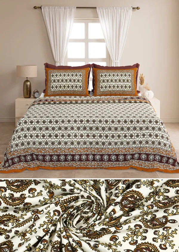 Rust__Cotton_Feel_Printed_Bedding_Set_100_X_108_Inch
