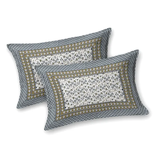 Gray_And_Yellow_Cotton_Feel_Printed_Bedding_Set_108_X_108_Inch