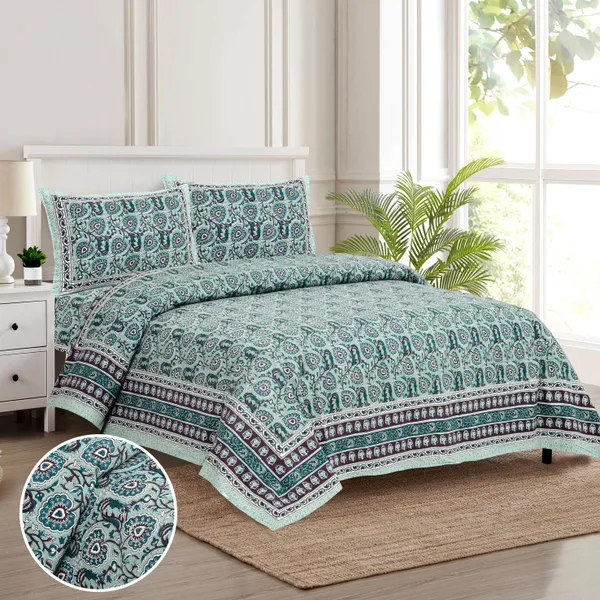 Blue_Cotton_Feel_Printed_Bedding_Set_108_X_108_Inch