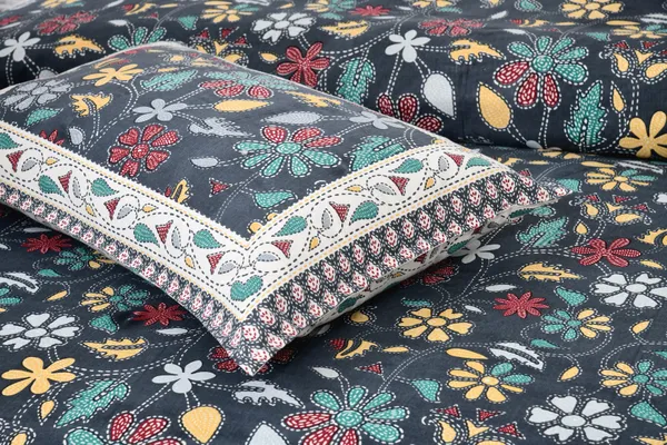 Blue_Cotton_Feel_Floral_Embroidery_Pillow_Cover_100_X_108_Inch
