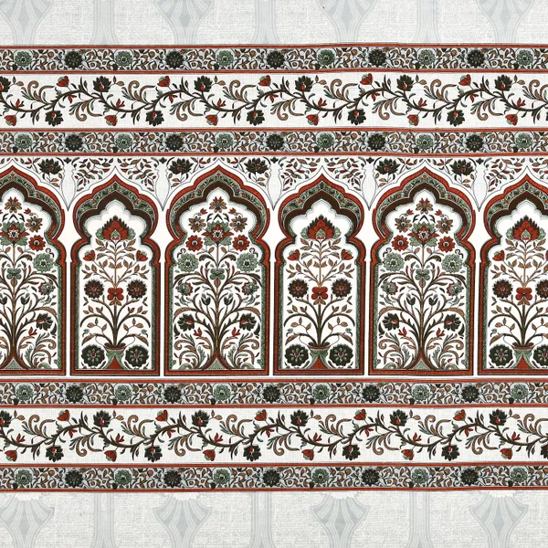 Orange_And_Green_Cotton_Feel_Mughal_Art_Pillow_Cover_100_X_108_Inch