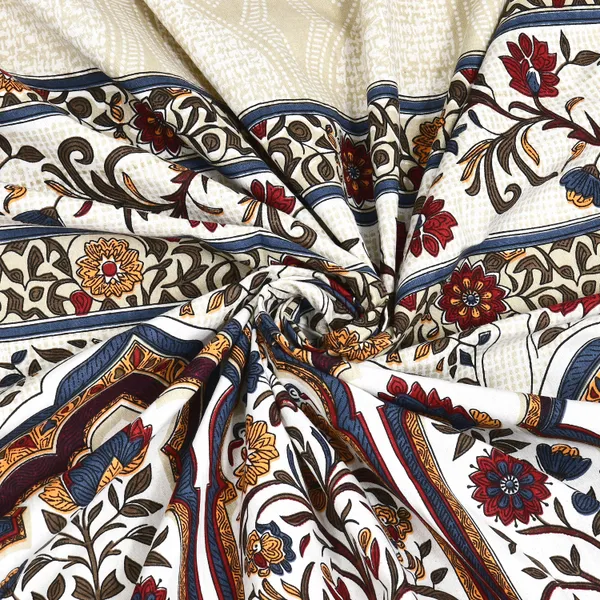 Red_And_White_Cotton_Feel_Mughal_Art_Bedding_Set_100_X_108_Inch