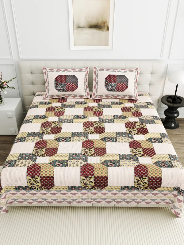 Pink__Cotton_Feel_Printed_Bedsheet_95_X_108_Inch