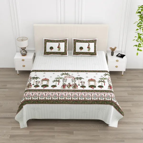 Yellow__Cotton_Feel_Printed_Bedding_Set_100_X_108_Inch