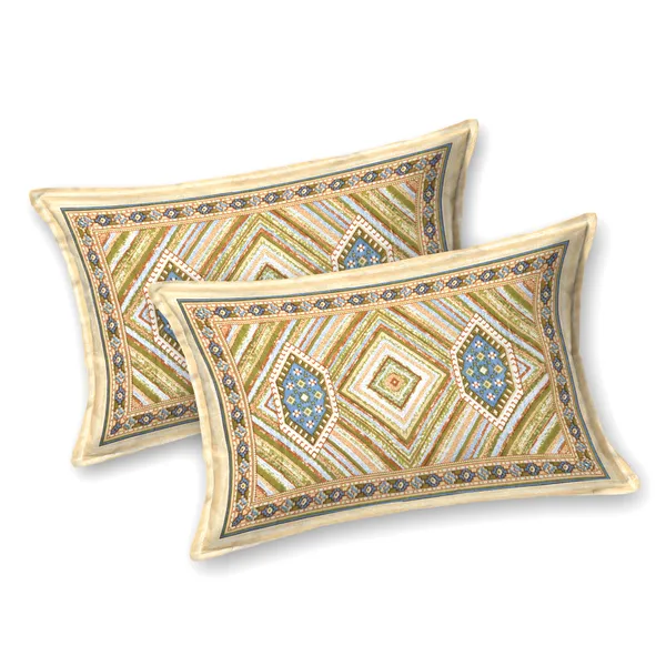 Yellow_Cotton_Feel_Geometric_Print_Pillow_Cover_100_X_108_Inch
