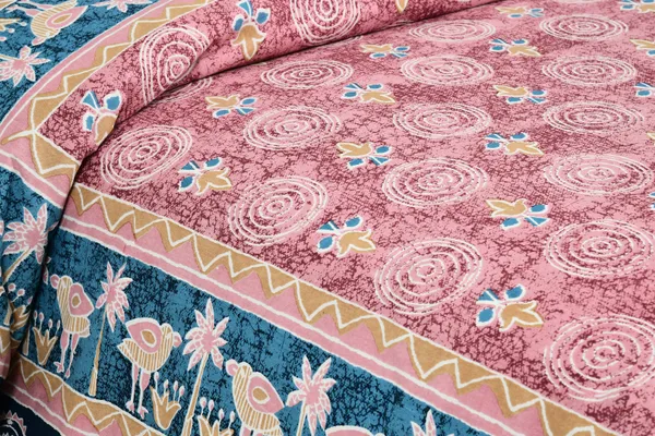 Pink__Cotton_Feel_Floral_Printed_Bedding_Set_108_X_108_Inch