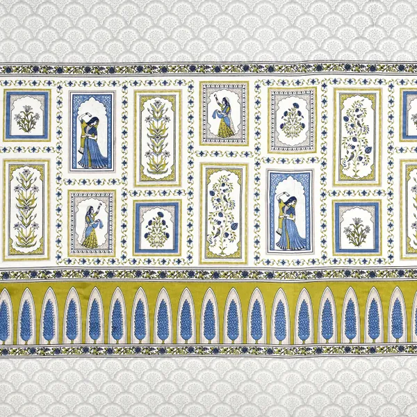 Blue_And_Green_Cotton_Feel_Printed_Bedsheet_100_X_108_Inch