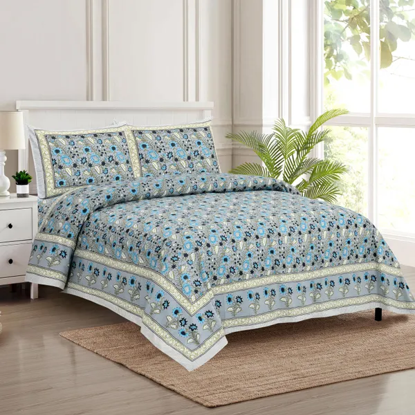 Blue_Cotton_Feel_Floral_Printed_Bedding_Set_108_X_108_Inch