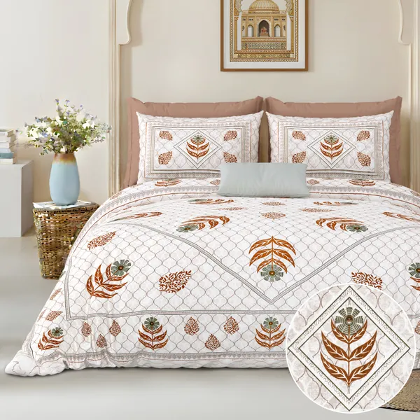Mustard_And_Yellow_Cotton_Feel_Printed_Bedding_Set_108_X_108_Inch