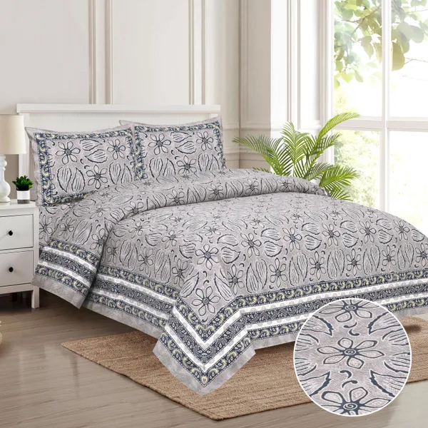 Blue_And_Gray__Cotton_Feel_Printed_Bedding_Set_100_X_108_Inch