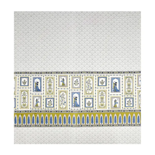 Blue_And_Green_Cotton_Feel_Printed_Bedsheet_100_X_108_Inch