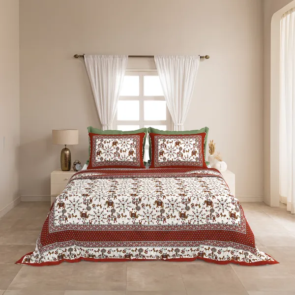 Red__Cotton_Feel_Printed_Pillow_Cover_100_X_108_Inch