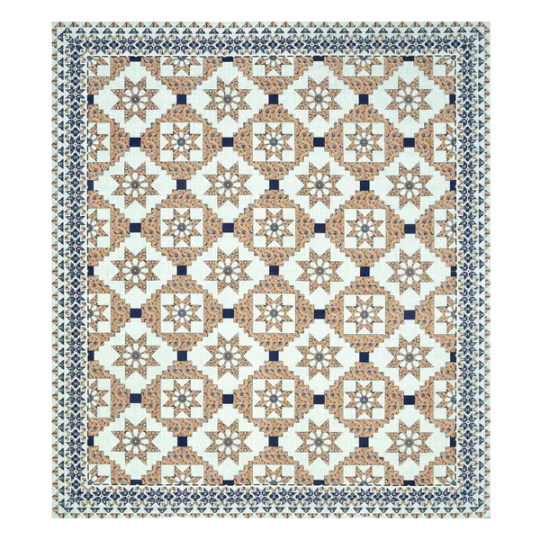 Sky_Blue_Cotton_Feel_Patchwork_Bedding_Set_95_X_108_Inch