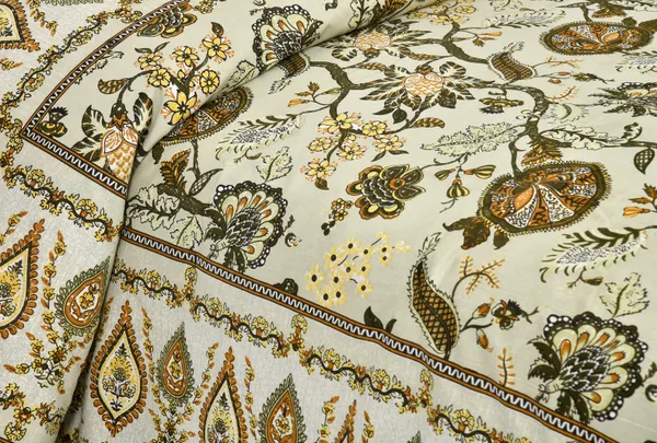 Yellow_And_Beige_Cotton_Feel_Floral_Embroidery_Cushion_Cover_100_X_108_Inch