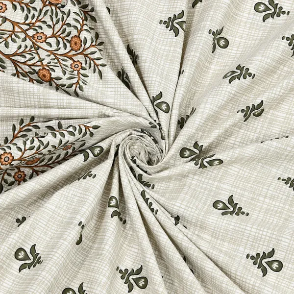 Orange_And_Green_Cotton_Feel_Printed_Bedding_Set_108_X_108_Inch