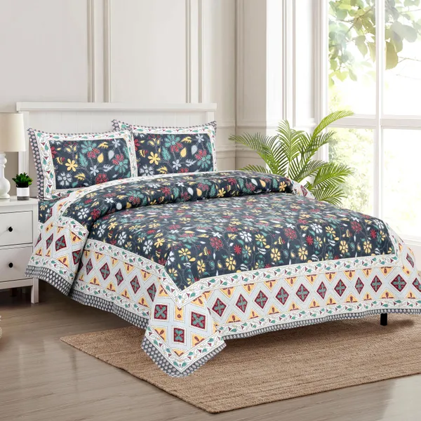 Blue_Cotton_Feel_Floral_Embroidery_Pillow_Cover_100_X_108_Inch