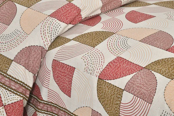 Pink_And_Mustard_Cotton_Feel_Geometric_Print_Bedsheet_100_X_108_Inch