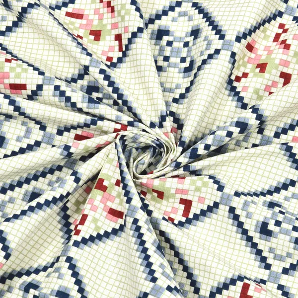 Blue_Cotton_Feel_Floral_Embroidery_Cushion_Cover_100_X_108_Inch