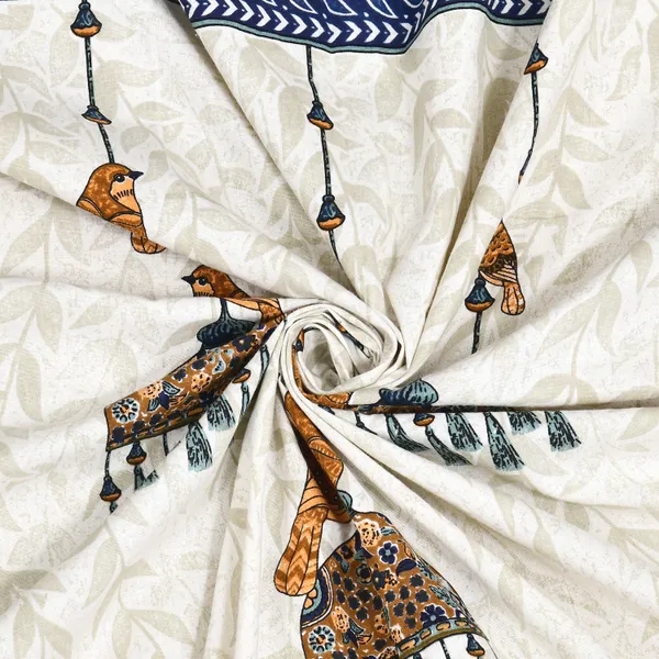 Blue_And_Gold_Cotton_Feel_Printed_Bedding_Set_100_X_108_Inch