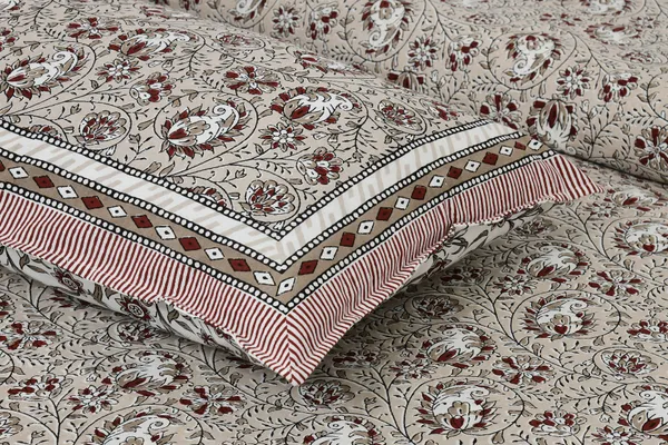 Gray__Cotton_Feel_Printed_Bedsheet_108_X_108_Inch