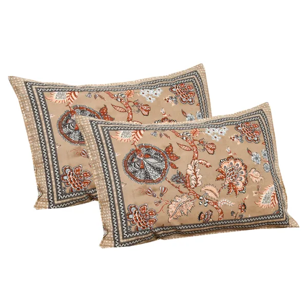 Brown_And_Beige_Cotton_Feel_Printed_Bedding_Set_100_X_108_Inch