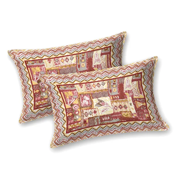 Orange_Cotton_Feel_Printed_Bedding_Set_100_X_108_Inch