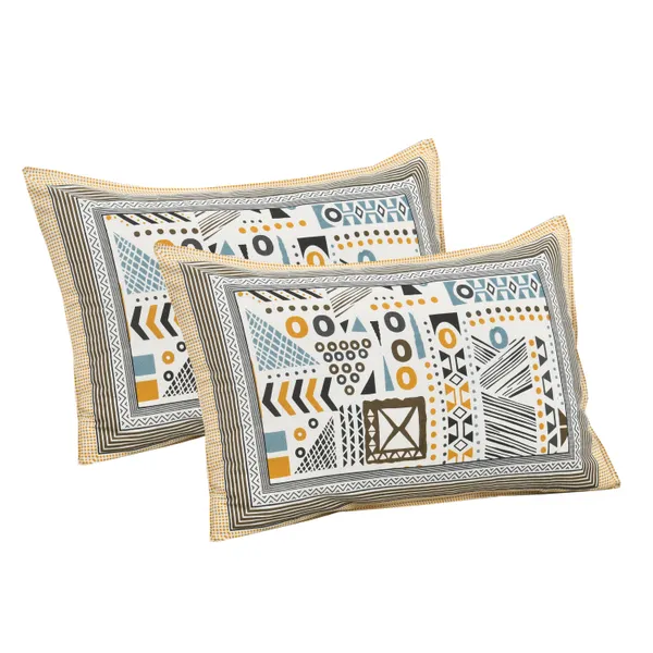 Multicolour_Cotton_Feel_Geometric_Print_Bedding_Set_108_X_108_Inch