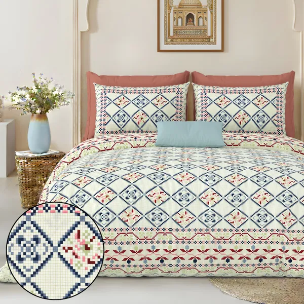 Blue_Cotton_Feel_Floral_Embroidery_Cushion_Cover_100_X_108_Inch