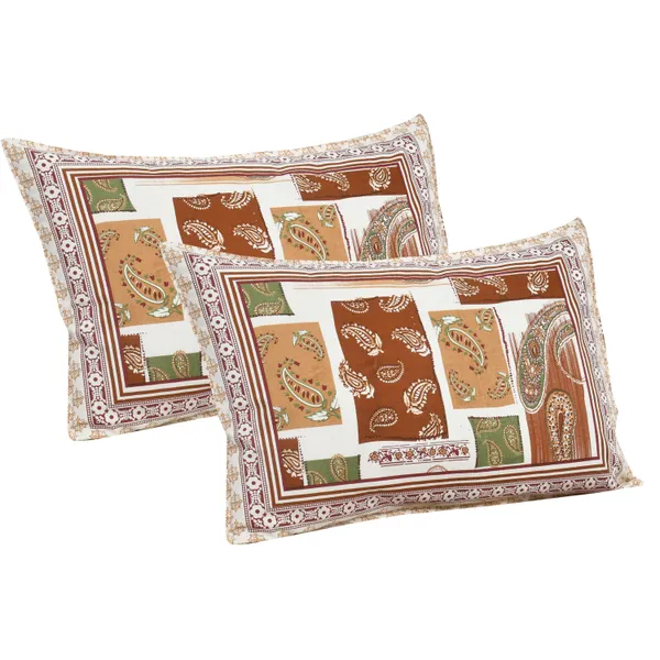 Red_And_Rust__Cotton_Feel_Printed_Bedsheet_108_X_108_Inch