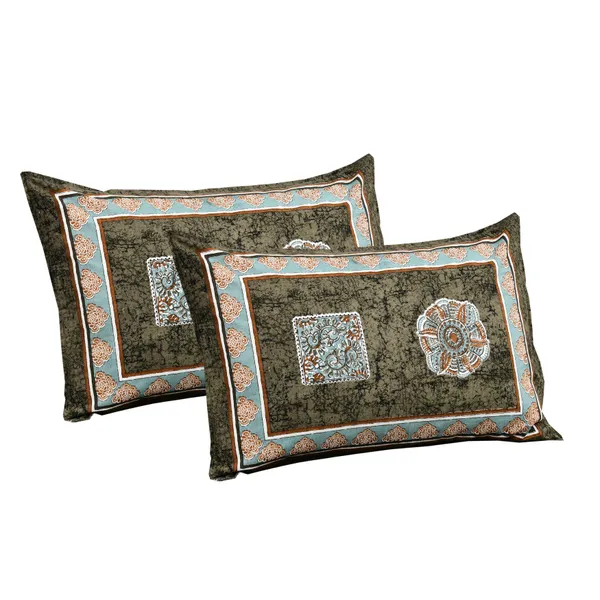 Green_Cotton_Feel_Printed_Bedding_Set_108_X_108_Inch