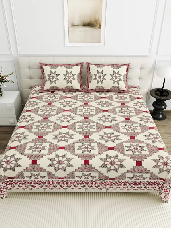 Red_Cotton_Feel_Printed_Bedding_Set_95_X_108_Inch