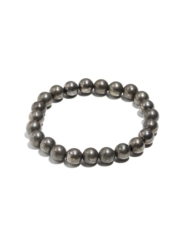 Pyrite_Beaded_Bracelet_Natural_Stone_Wristband