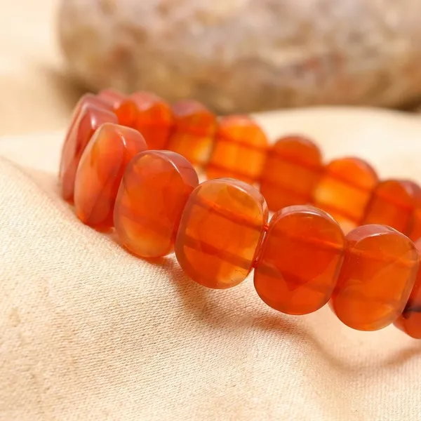 Natural_Red_Carnelian_Faceted_Bead_Bracelet