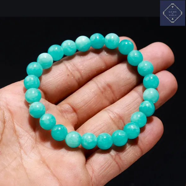 Amazonite_Beaded_Stretch_Bracelet_Natural_Gemstone_Bracelet_For_Women_And_Men