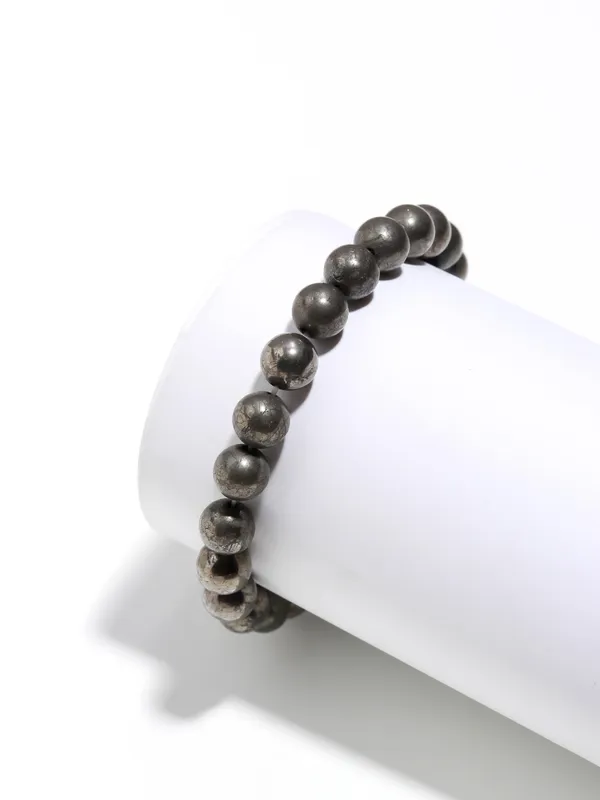 Pyrite_Beaded_Bracelet_Natural_Stone_Wristband