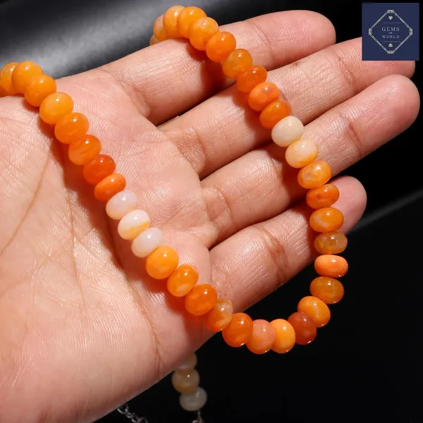 Natural_Orange_Carnelian_Gemstone_Beaded_Necklace